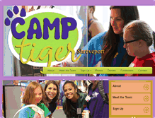Tablet Screenshot of camptigershreveport.com